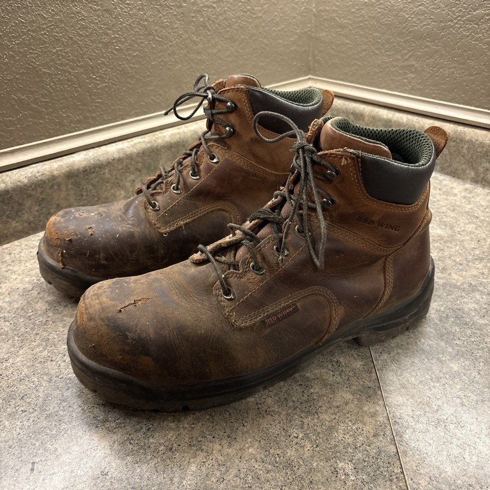 Redwing Men's Steel Toe Boots Sz 14‎ D ASTMF2413-11 Preowned Good Cond. Scuffs
